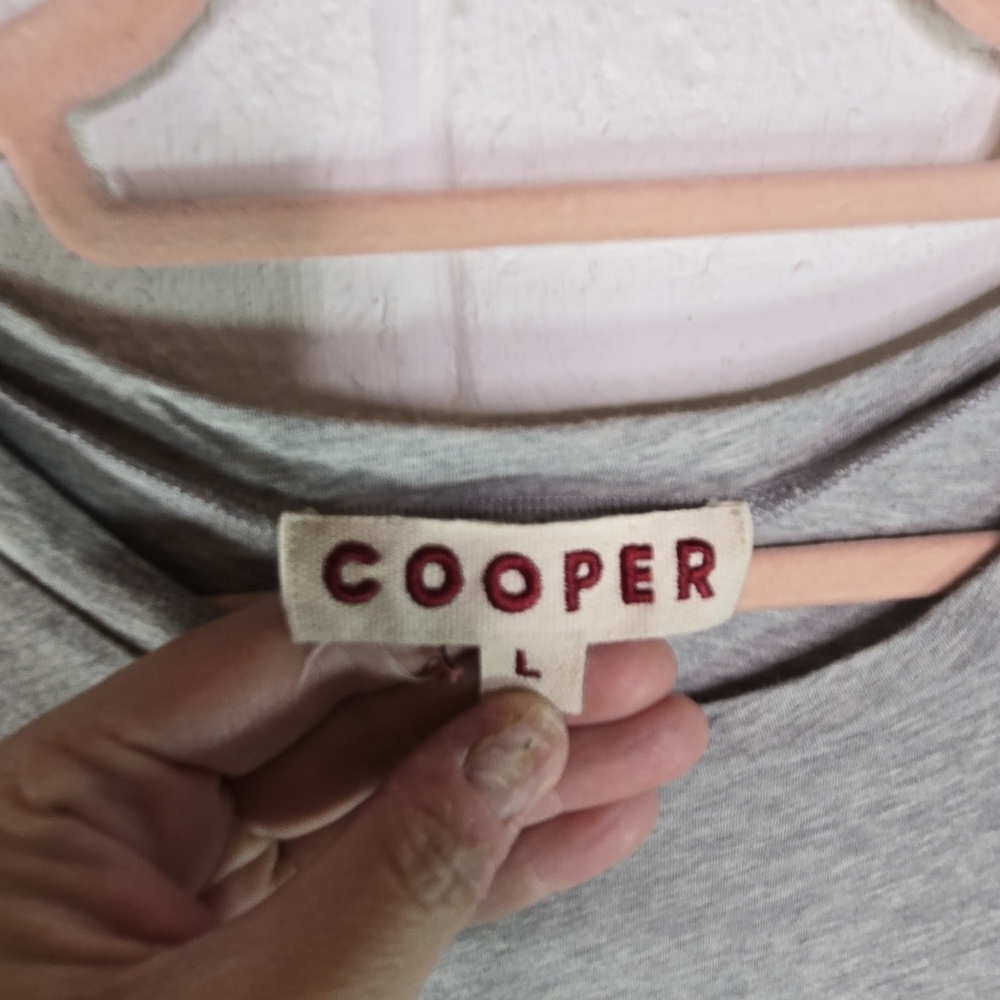 Trelise Cooper Gray Tiered Gray Long Sleeve Tunic Top - Picture 2 of 7